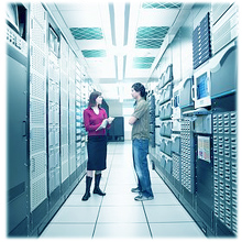 Reseller web hosting data center and network connectivity and security